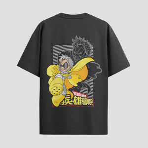 Playera urbana de anime y gaming ExtraLife MX, corte Standard Fit unisex ligero y transpirable en color Deep Black y Pure White, ropa de uso diario para gym y casual.