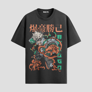 Playera urbana de anime y gaming ExtraLife MX, corte Standard Fit unisex ligero y transpirable en color Deep Black y Pure White, ropa de uso diario para gym y casual.