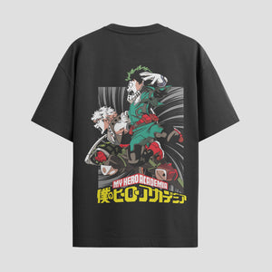 Playera urbana de anime y gaming ExtraLife MX, corte Standard Fit unisex ligero y transpirable en color Deep Black y Pure White, ropa de uso diario para gym y casual.