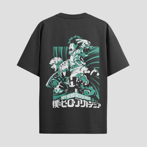 Playera urbana de anime y gaming ExtraLife MX, corte Standard Fit unisex ligero y transpirable en color Deep Black y Pure White, ropa de uso diario para gym y casual.