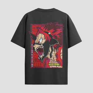 Playera urbana de anime y gaming ExtraLife MX, corte Standard Fit unisex ligero y transpirable en color Deep Black y Pure White, ropa de uso diario para gym y casual.