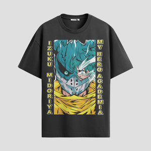 Playera urbana de anime y gaming ExtraLife MX, corte Standard Fit unisex ligero y transpirable en color Deep Black y Pure White, ropa de uso diario para gym y casual.