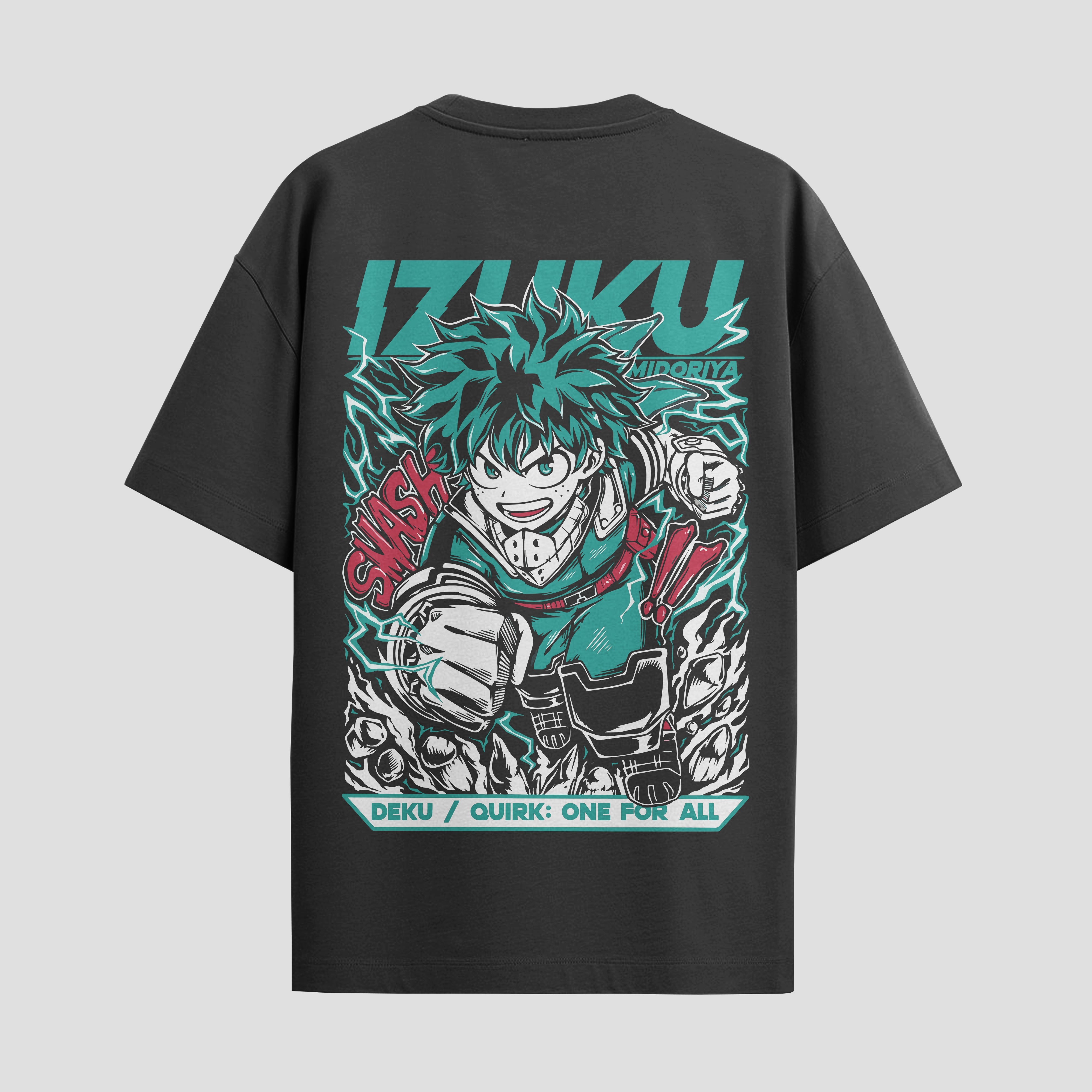Playera urbana de anime y gaming ExtraLife MX, corte Standard Fit unisex ligero y transpirable en color Deep Black y Pure White, ropa de uso diario para gym y casual.