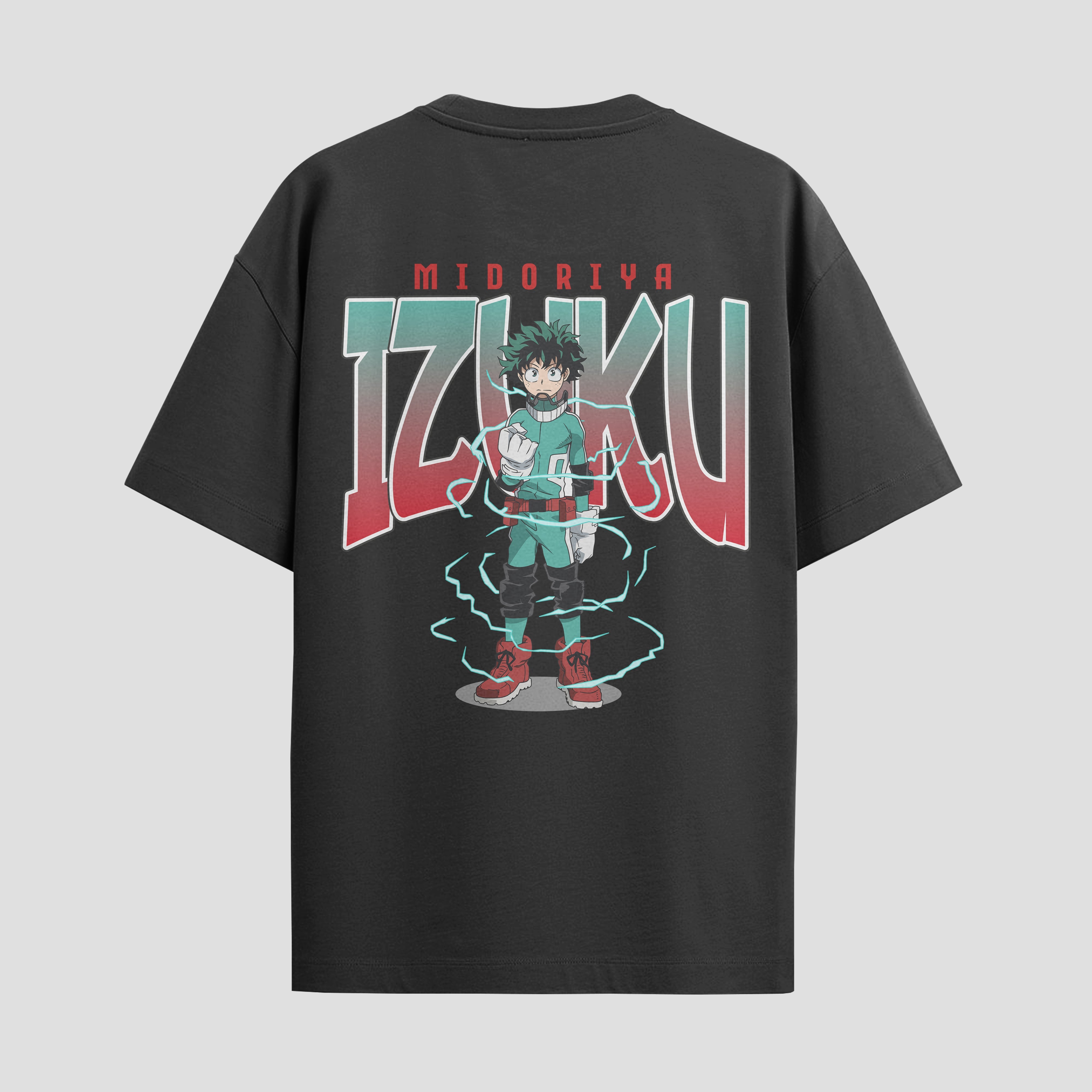 Playera urbana de anime y gaming ExtraLife MX, corte Standard Fit unisex ligero y transpirable en color Deep Black y Pure White, ropa de uso diario para gym y casual.