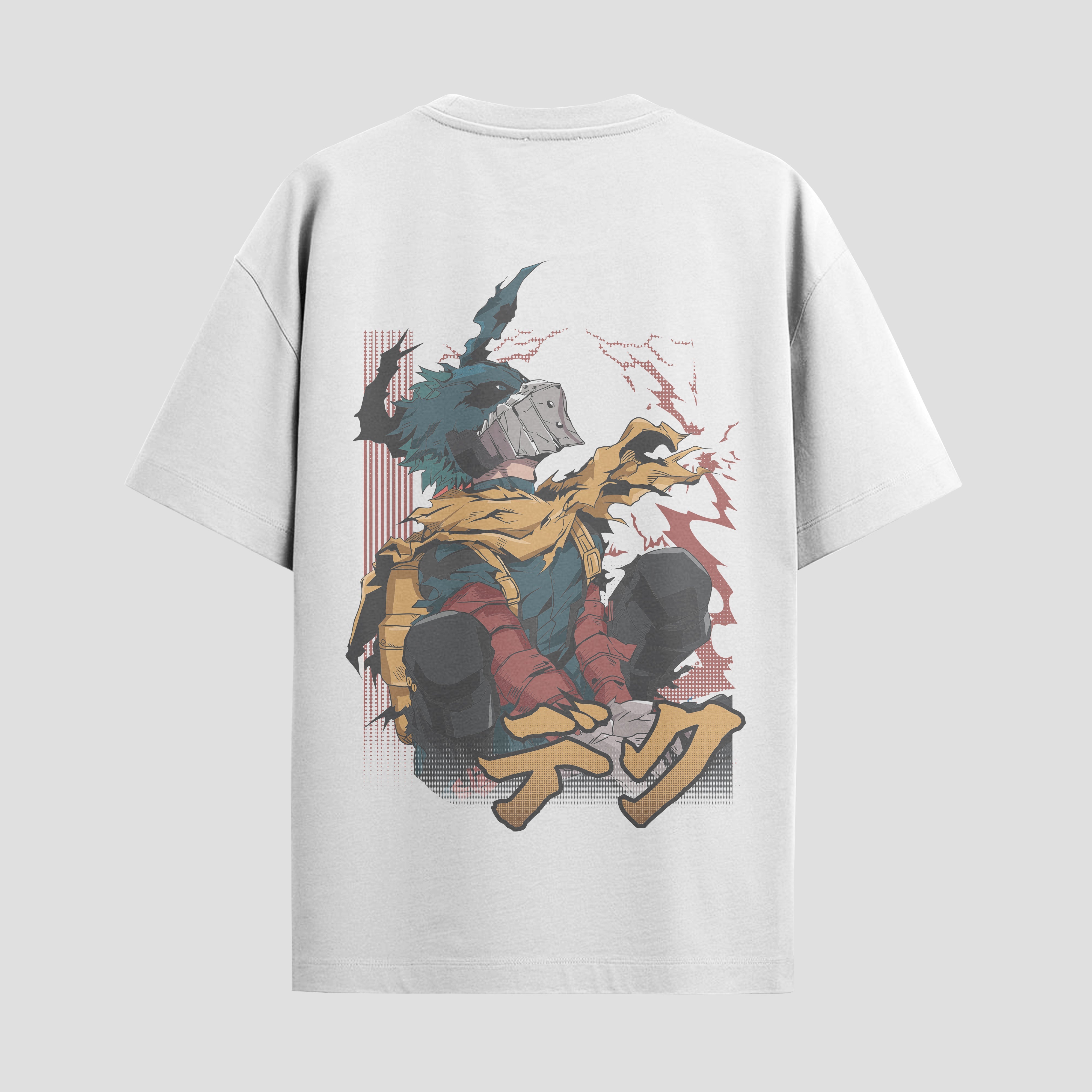 Playera urbana de anime y gaming ExtraLife MX, corte Standard Fit unisex ligero y transpirable en color Deep Black y Pure White, ropa de uso diario para gym y casual.