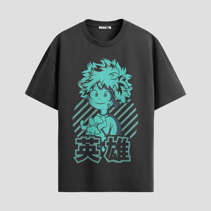 Playera urbana de anime y gaming ExtraLife MX, corte Standard Fit unisex ligero y transpirable en color Deep Black y Pure White, ropa de uso diario para gym y casual.
