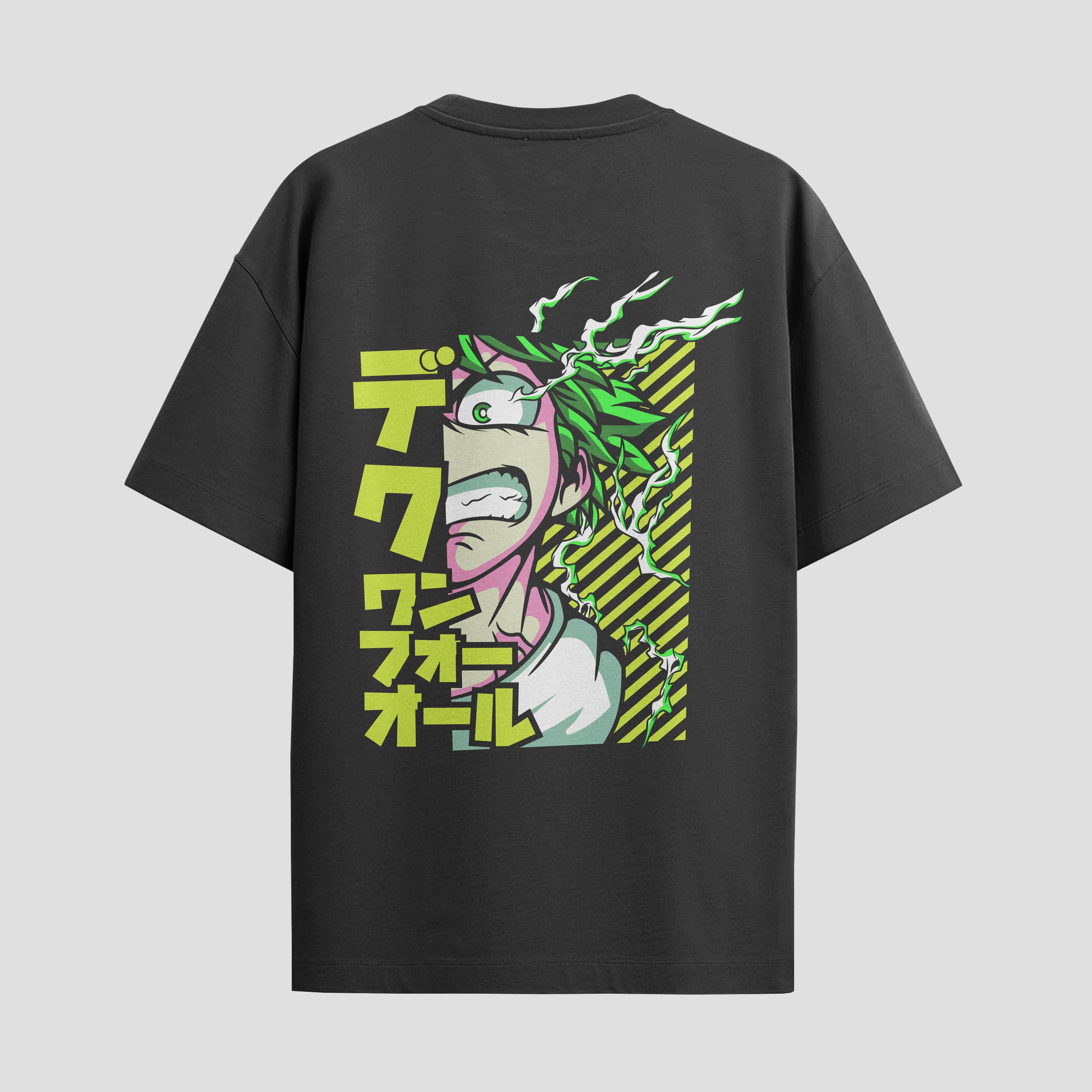 Playera urbana de anime y gaming ExtraLife MX, corte Standard Fit unisex ligero y transpirable en color Deep Black y Pure White, ropa de uso diario para gym y casual.