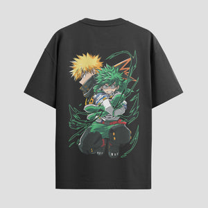 Playera urbana de anime y gaming ExtraLife MX, corte Standard Fit unisex ligero y transpirable en color Deep Black y Pure White, ropa de uso diario para gym y casual.