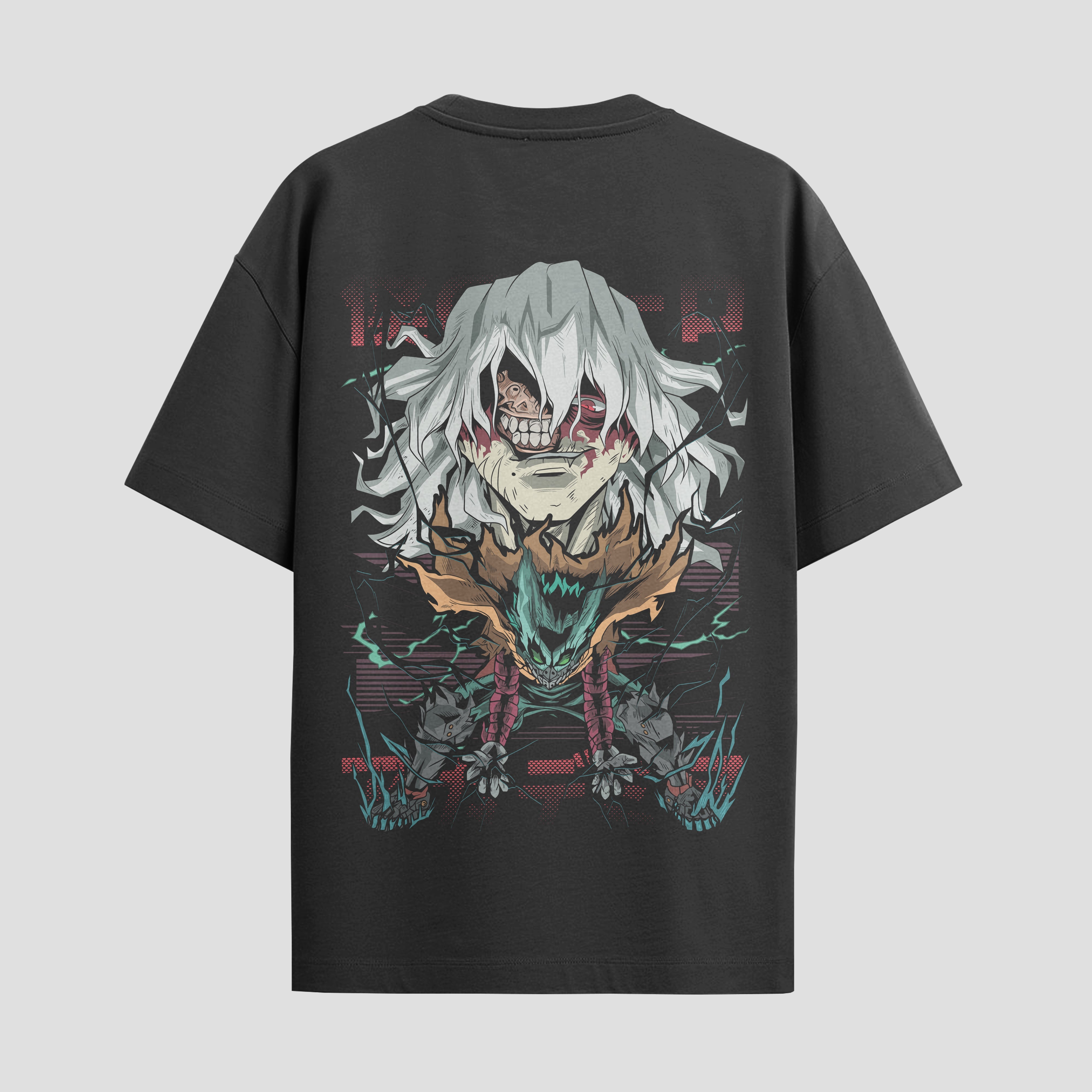 Playera urbana de anime y gaming ExtraLife MX, corte Standard Fit unisex ligero y transpirable en color Deep Black y Pure White, ropa de uso diario para gym y casual.
