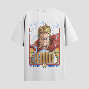 Playera urbana de anime y gaming ExtraLife MX, corte Standard Fit unisex ligero y transpirable en color Deep Black y Pure White, ropa de uso diario para gym y casual.