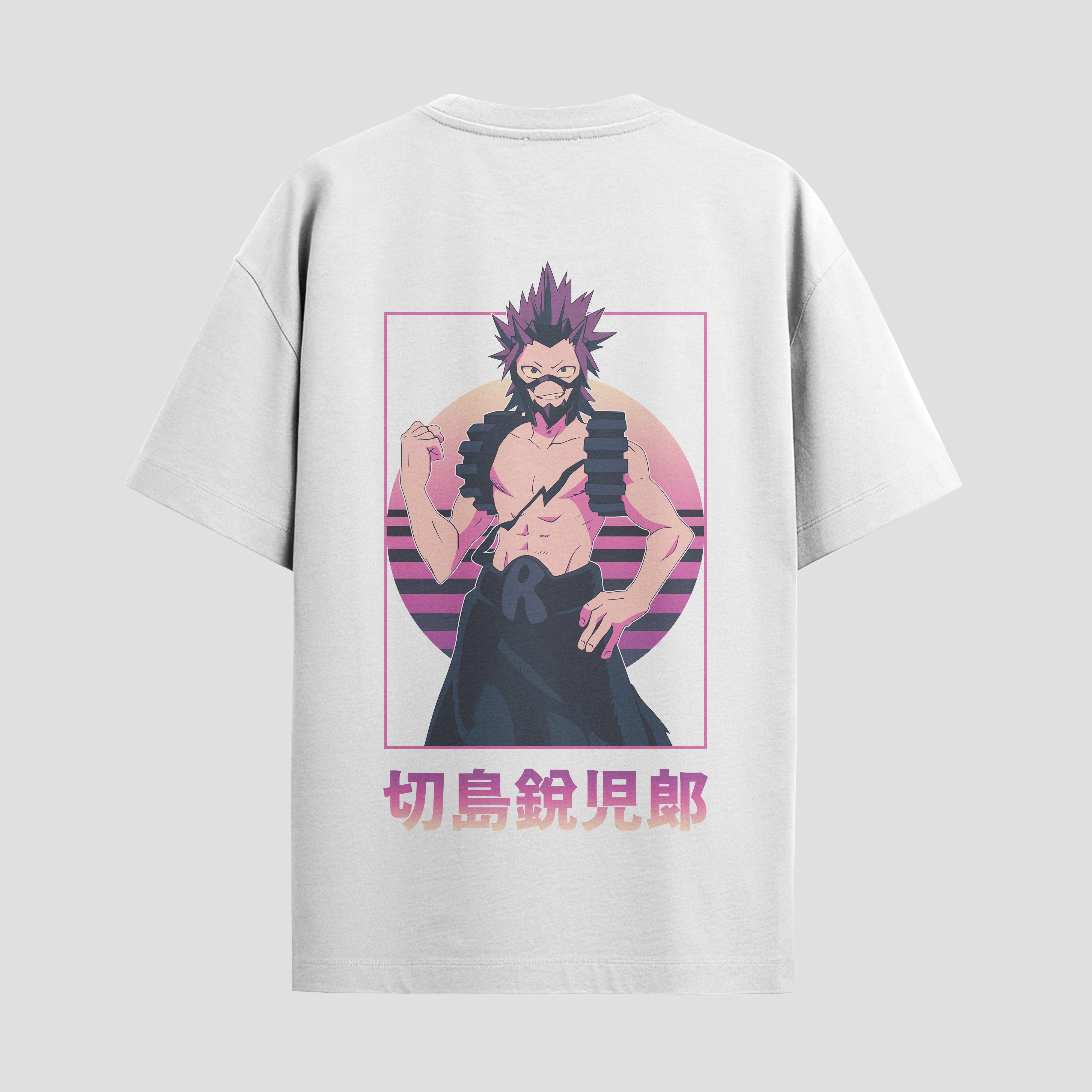 Playera urbana de anime y gaming ExtraLife MX, corte Standard Fit unisex ligero y transpirable en color Deep Black y Pure White, ropa de uso diario para gym y casual.