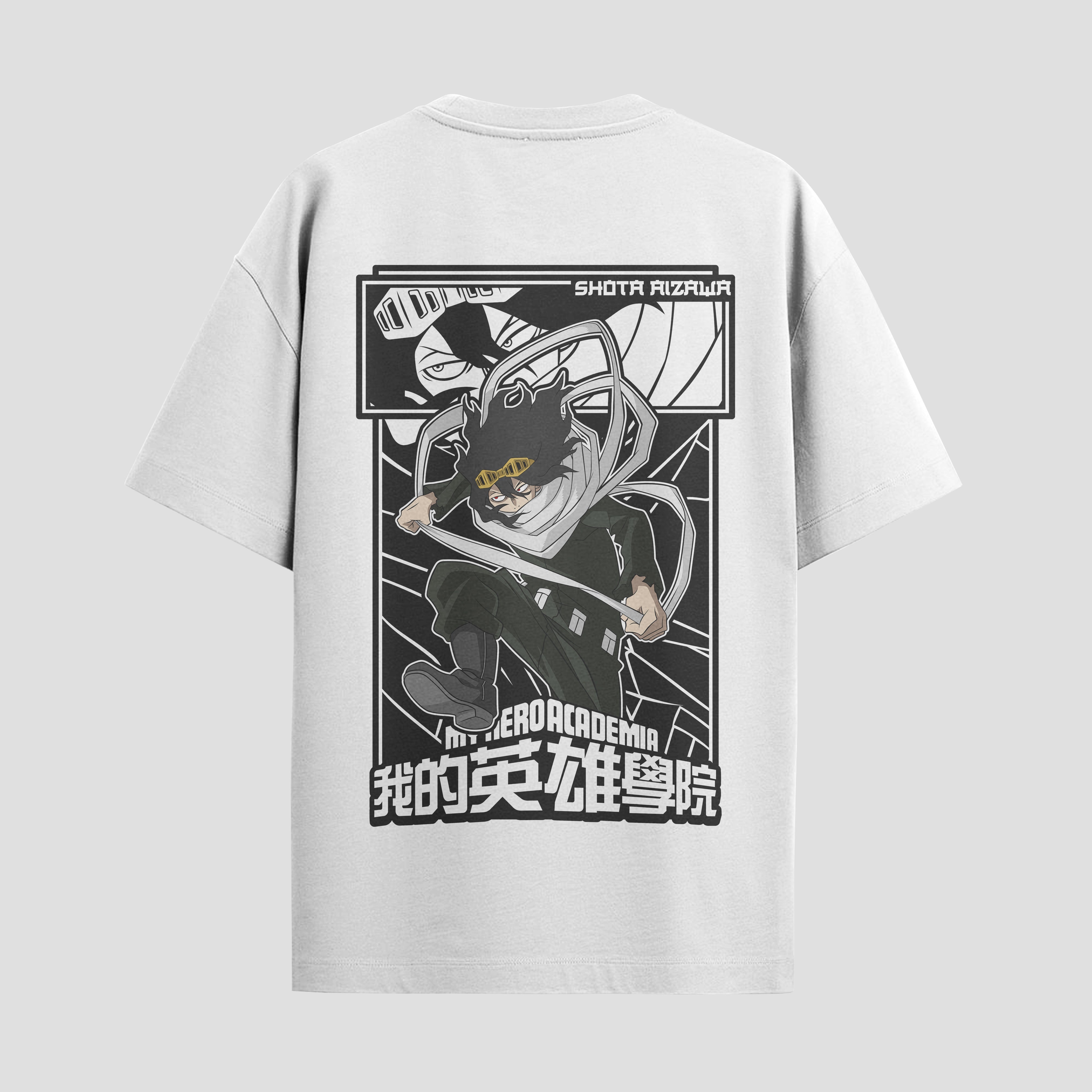 Playera urbana de anime y gaming ExtraLife MX, corte Standard Fit unisex ligero y transpirable en color Deep Black y Pure White, ropa de uso diario para gym y casual.