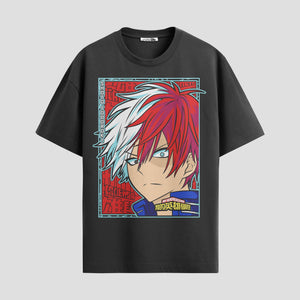 Playera urbana de anime y gaming ExtraLife MX, corte Standard Fit unisex ligero y transpirable en color Deep Black y Pure White, ropa de uso diario para gym y casual.