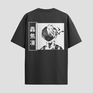 Playera urbana de anime y gaming ExtraLife MX, corte Standard Fit unisex ligero y transpirable en color Deep Black y Pure White, ropa de uso diario para gym y casual.