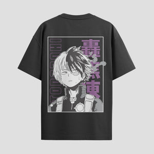Playera urbana de anime y gaming ExtraLife MX, corte Standard Fit unisex ligero y transpirable en color Deep Black y Pure White, ropa de uso diario para gym y casual.