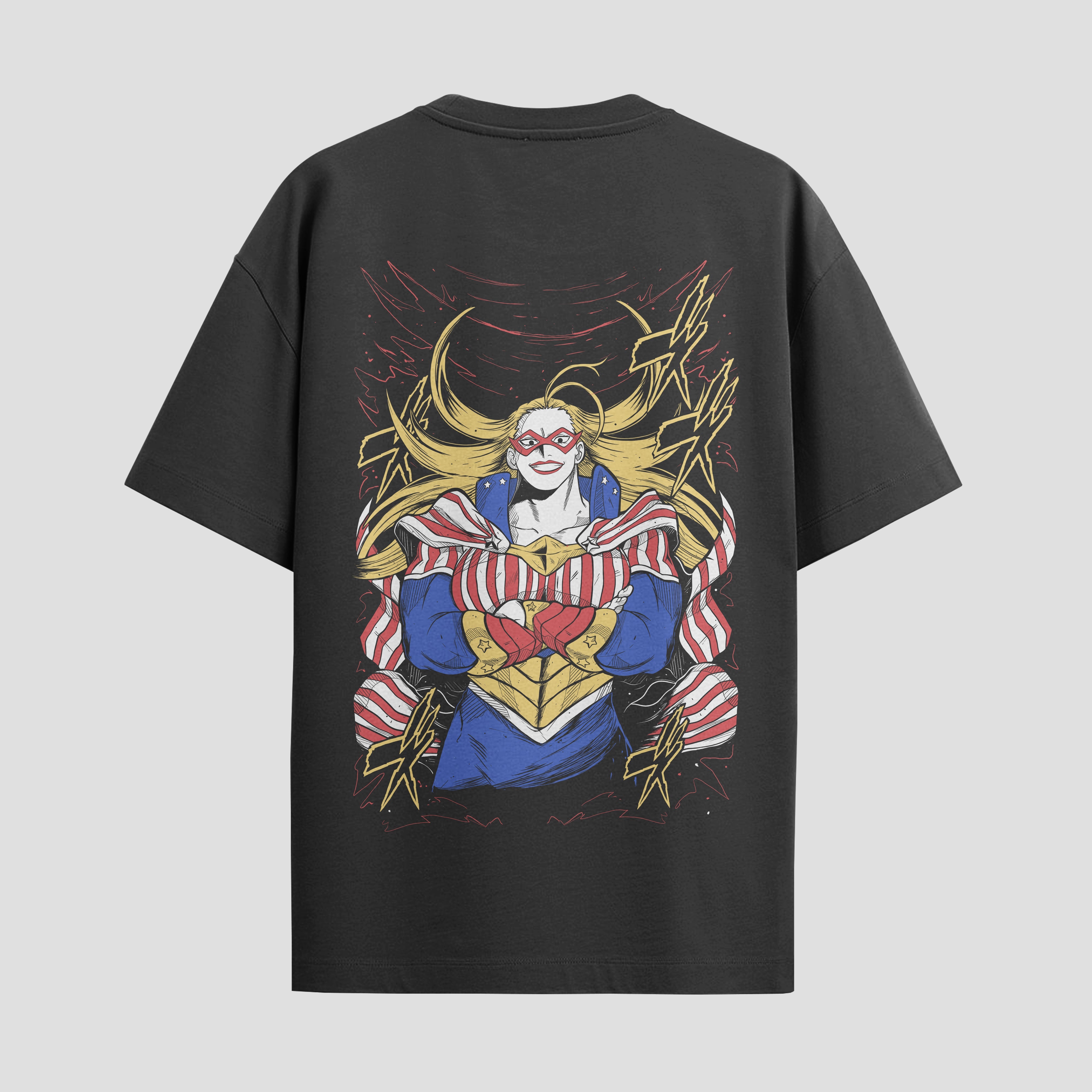 Playera urbana de anime y gaming ExtraLife MX, corte Standard Fit unisex ligero y transpirable en color Deep Black y Pure White, ropa de uso diario para gym y casual.