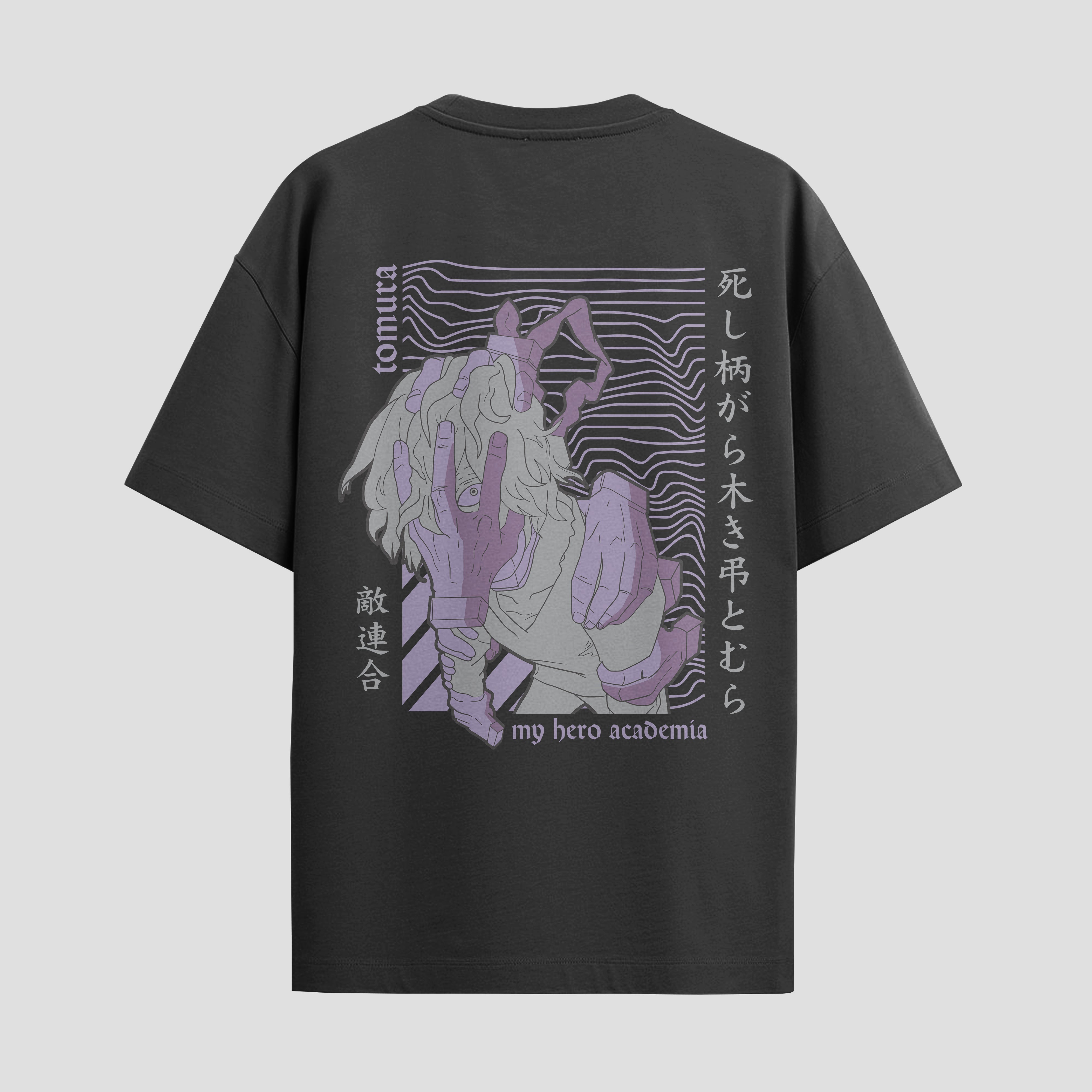 Playera urbana de anime y gaming ExtraLife MX, corte Standard Fit unisex ligero y transpirable en color Deep Black y Pure White, ropa de uso diario para gym y casual.
