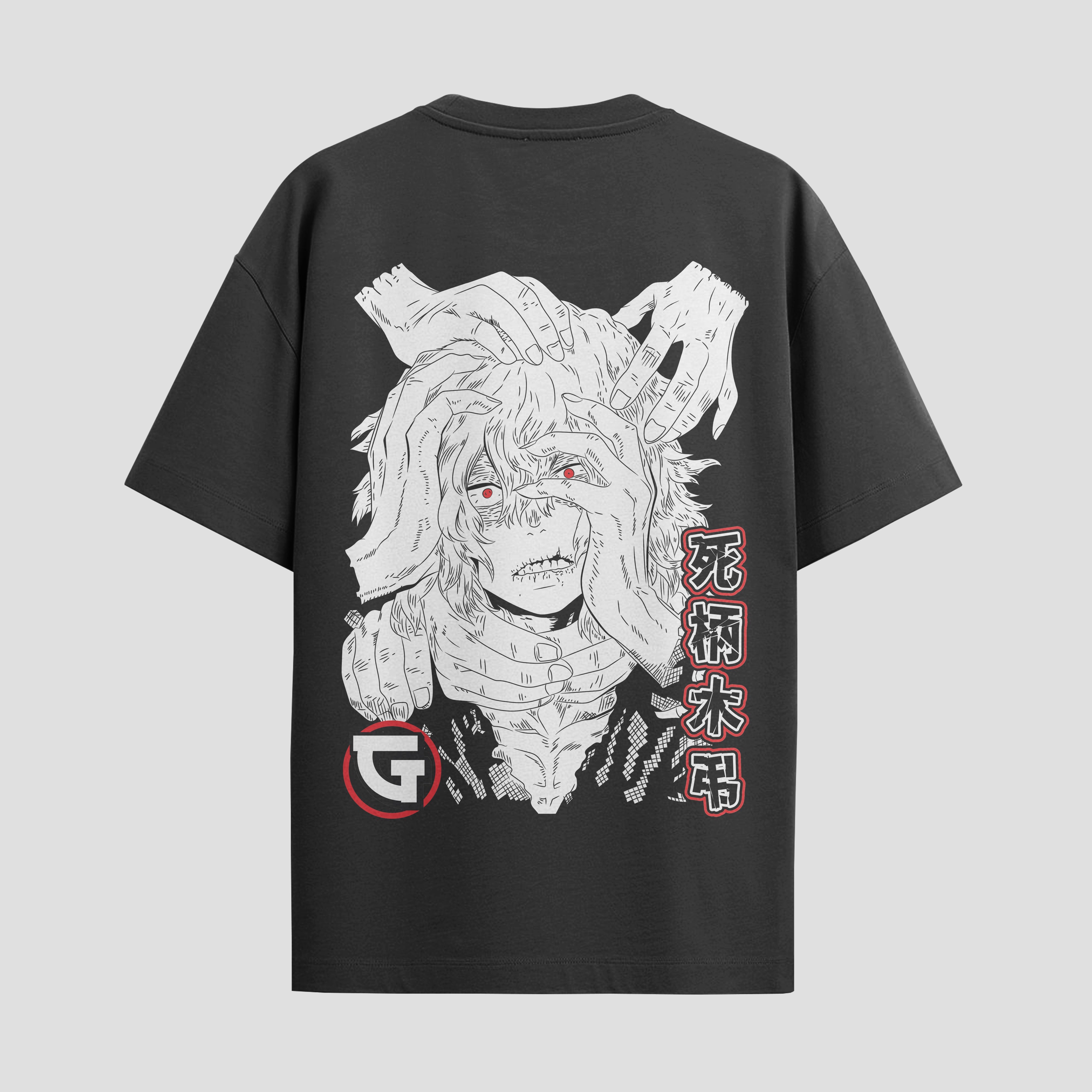 Playera urbana de anime y gaming ExtraLife MX, corte Standard Fit unisex ligero y transpirable en color Deep Black y Pure White, ropa de uso diario para gym y casual.