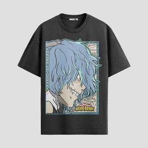 Playera urbana de anime y gaming ExtraLife MX, corte Standard Fit unisex ligero y transpirable en color Deep Black y Pure White, ropa de uso diario para gym y casual.