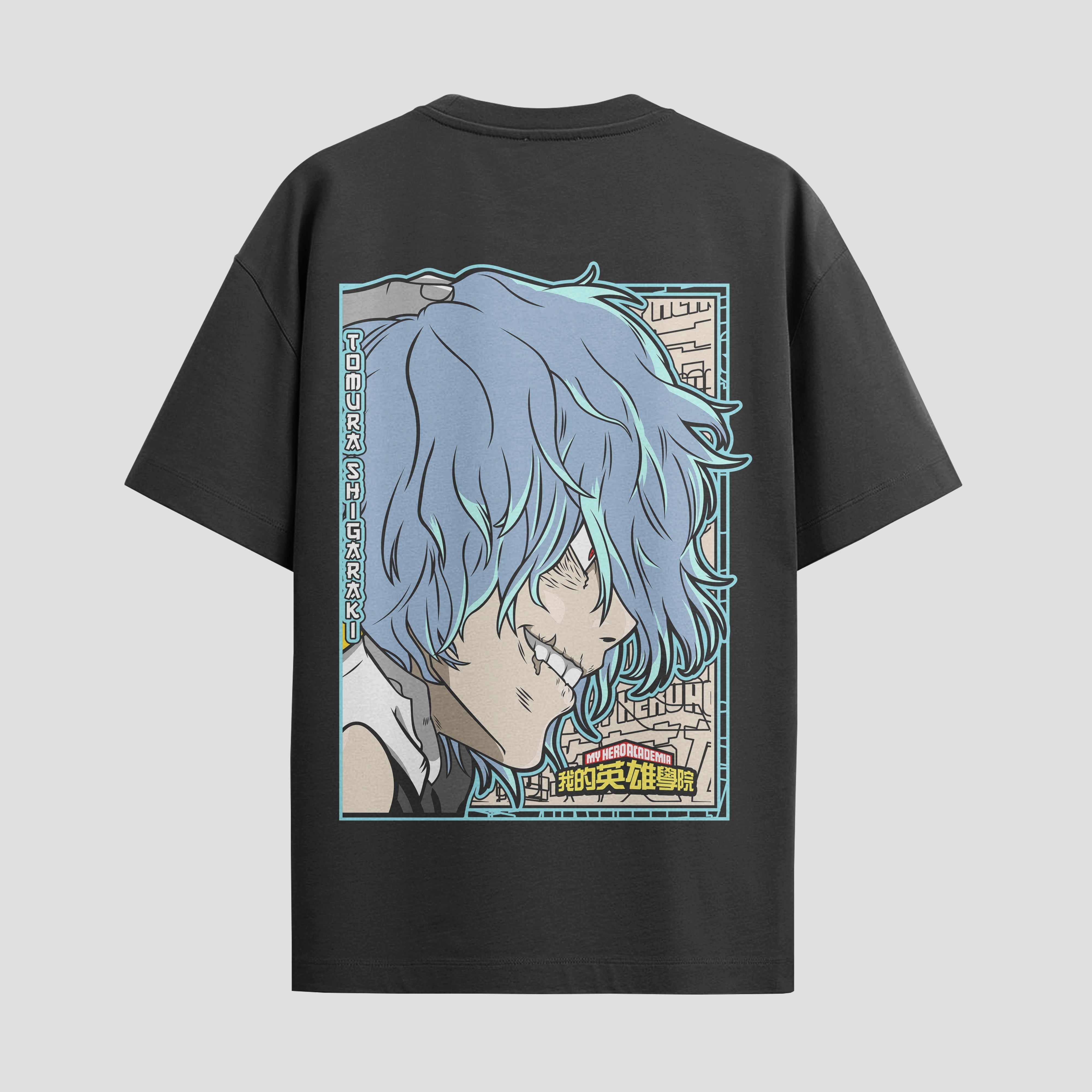 Playera urbana de anime y gaming ExtraLife MX, corte Standard Fit unisex ligero y transpirable en color Deep Black y Pure White, ropa de uso diario para gym y casual.