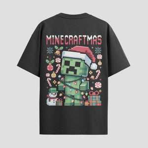 Playera urbana de anime y gaming ExtraLife MX, corte Standard Fit unisex ligero y transpirable en color Deep Black y Pure White, ropa de uso diario para gym y casual.