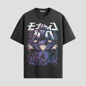 Playera urbana de anime y gaming ExtraLife MX, corte Standard Fit unisex ligero y transpirable en color Deep Black y Pure White, ropa de uso diario para gym y casual.