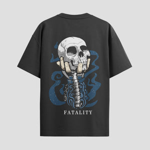 Playera urbana de anime y gaming ExtraLife MX, corte Standard Fit unisex ligero y transpirable en color Deep Black y Pure White, ropa de uso diario para gym y casual.