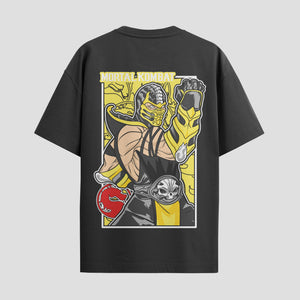 Playera urbana de anime y gaming ExtraLife MX, corte Standard Fit unisex ligero y transpirable en color Deep Black y Pure White, ropa de uso diario para gym y casual.