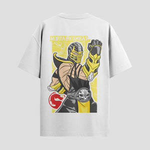 Playera urbana de anime y gaming ExtraLife MX, corte Standard Fit unisex ligero y transpirable en color Deep Black y Pure White, ropa de uso diario para gym y casual.