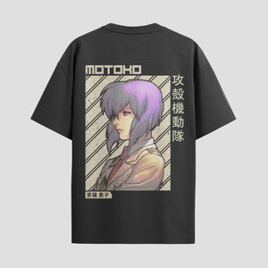 Playera urbana de anime y gaming ExtraLife MX, corte Standard Fit unisex ligero y transpirable en color Deep Black y Pure White, ropa de uso diario para gym y casual.