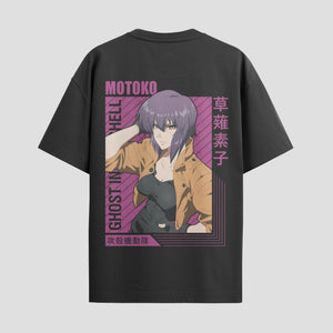 Playera urbana de anime y gaming ExtraLife MX, corte Standard Fit unisex ligero y transpirable en color Deep Black y Pure White, ropa de uso diario para gym y casual.
