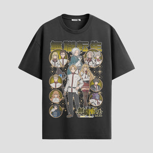 Playera urbana de anime y gaming ExtraLife MX, corte Standard Fit unisex ligero y transpirable en color Deep Black y Pure White, ropa de uso diario para gym y casual.