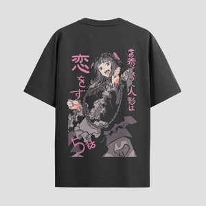Playera urbana de anime y gaming ExtraLife MX, corte Standard Fit unisex ligero y transpirable en color Deep Black y Pure White, ropa de uso diario para gym y casual.