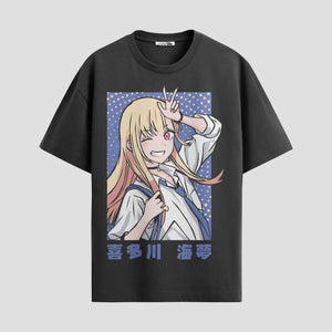 Playera urbana de anime y gaming ExtraLife MX, corte Standard Fit unisex ligero y transpirable en color Deep Black y Pure White, ropa de uso diario para gym y casual.